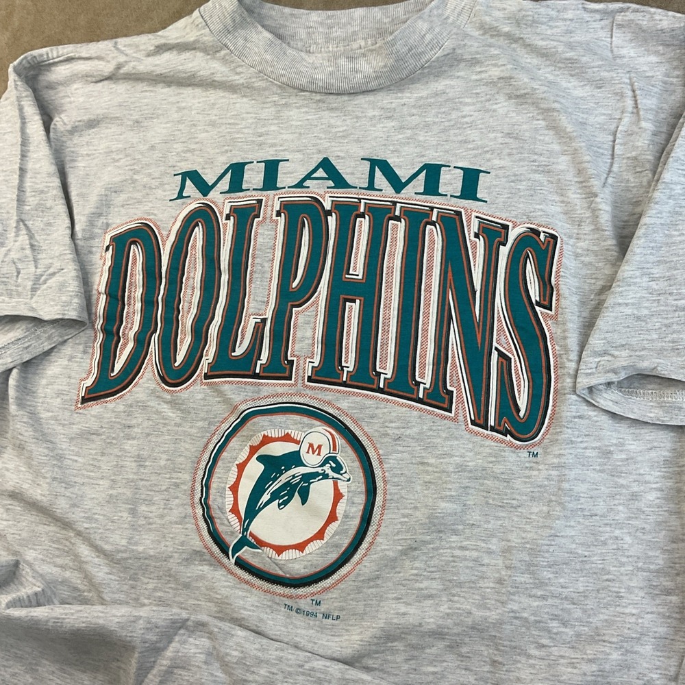 Vintage Miami Dolphins T-Shirt NFL Football 1994 90s‎ Competitor Graphic Sz XL